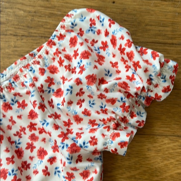 Floral Crop Top and Bikini Set - Picture 3 of 5